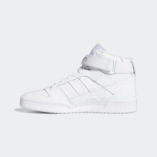 adidas FORUM MID休闲中帮篮球运动板鞋男女阿迪达斯官方三叶草 白 36(220mm)