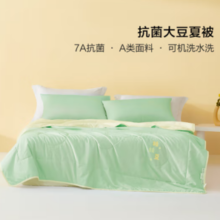 PLUS会员！BLISS 百丽丝 大豆抗菌夏被  升级A类薄荷绿  200*230cm