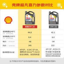 壳牌（Shell）超凡喜力全合成机油Ultra 0W-20 API SP/GF-6A 4L香港原装进口