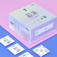 首购、plus会员：名流 避孕套超薄   光面52mm 玻尿酸四合一50只装*2件