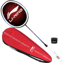 李宁（LI-NING）超轻6U全碳素羽毛球拍风暴 WindStorm WS72 黑色 单拍 （已穿线）