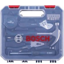 博世（BOSCH）家用多功能五金工具套装（12件套） 手动工具箱