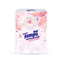 Tempo 得宝 手帕纸 樱花味4层7张*12包 湿水不破 纸巾小包 面巾纸