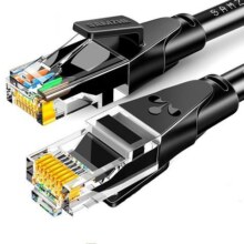 PLUS会员：SAMZHE 山泽 WD6010 六类CAT6 圆线千兆网线 1m 黑色