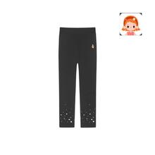 暇步士 女童弹力运动裤早春春秋装儿童打底长裤柔软舒适