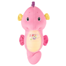 费雪（Fisher-Price） 小海马新生儿安抚礼盒玩具婴儿安抚海马哄睡玩偶宝宝声光玩具 新款粉色GCK80