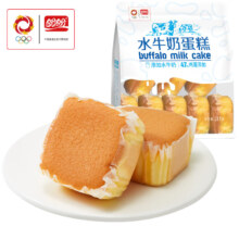 plus会员：盼盼水牛奶蛋糕营养早餐食品办公室充饥夜宵顶饱点心糕点 【7枚】水牛奶蛋糕215g 买两件