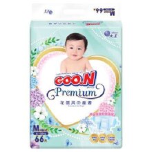 PLUS会员、百亿补贴：GOO.N 大王 花信风系列环贴纸尿裤 M66片（6-11kg）