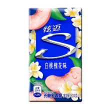 plus会员：炫迈（Stride） 休闲零食糖果 无糖口香糖28片装 白桃槐花味 *2件