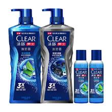 CLEAR 清扬 男士专用沐浴露沐浴液乳套冰凉酷爽+净澈600gX2+100gX2沐浴乳