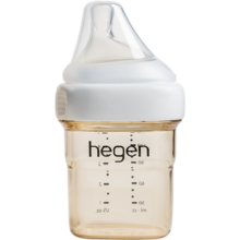 HEGEN奶瓶新生婴儿宽口多功能奶瓶PPSU0-6个月以上仿母乳奶瓶原装进口 自带1阶段奶嘴 150ml 1-3月 使用