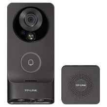 TP-LINK 普联 双摄可视门铃智能电子猫眼双摄像头家用门口监控 智能门铃超清红外夜wifi DB55C