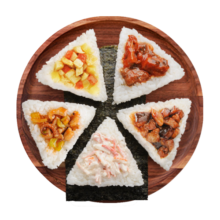 京鲁远洋 国产冷冻饭团组合5种口味500g5枚方便菜海鲜水产儿童早餐寿司