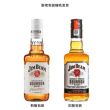 再降价、plus会员:金宾（Jim Beam）波本 威士忌 白占边 调和型 洋酒 375ml