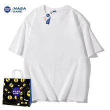 NASAGAME官网联名款新品2024纯棉短袖t恤