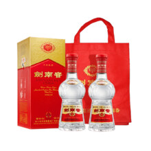 限地区、再降价、88vip:剑南春水晶剑38° 500ml*2瓶