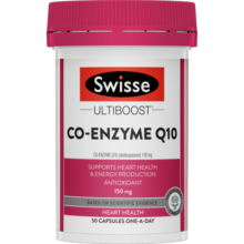 Swisse斯维诗 高浓度辅酶Q10胶囊50粒*1瓶 呵护心血管 海外进口 礼物送父母长辈