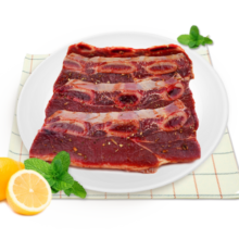 澳纽宝 新西兰牛仔骨静腌调理牛排500g/袋(约5-6片)  烧烤食材 含黄油