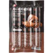 PLUS会员：展艺 火山石烤肠黑椒味 500g/10根*5件