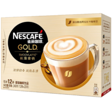 PLUS会员，京东百亿补贴：（Nestle）雀巢  速溶咖啡奶茶 丝滑拿铁20gX12条