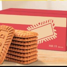 惠寻京东自有品牌焦糖饼干比利时风味1kg