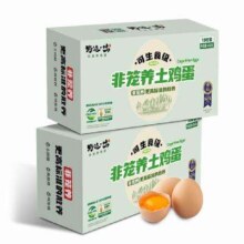 百亿补贴、plus会员:野迹·鸣 非笼养 可生食土鸡蛋 20枚