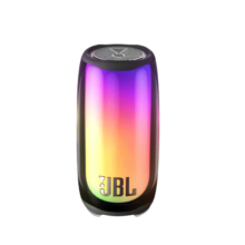 JBL PULSE5 音乐脉动五代 便携式蓝牙音箱 全面屏炫彩小音箱 低音炮 桌面音响 防水防尘 独立高音单元 40W大功率 黑色