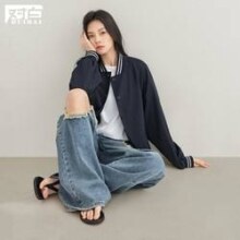 DUIBAI 对白 棒球服女式休闲外套