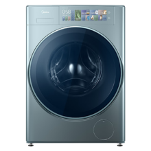预售、PLUS会员：Midea 美的 滚筒洗衣机全自动 AIR5 元气轻氧系列 MG100SAIR 天然草本除菌 超薄全嵌 1.1洗净比 智能投放