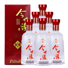 今世缘42度地和 婚宴喜庆白酒 口粮酒佳选 42度 500mL 6瓶 整箱装