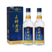 PLUS会员、掉落券、首单礼金：玉蝉老酒 优曲52度浓香型 500ml礼盒白酒 2瓶