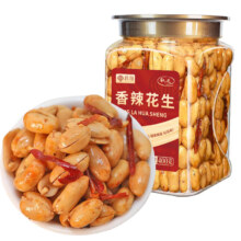 Plus会员、概率券:秋淘 麻辣花生米 400g/罐