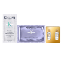 PLUS会员：KéRASTASE 卡诗 洗护套组体验装(自在洗发水+水光发膜+精油)