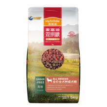 麦富迪 狗粮 无谷牛肉双拼全犬种通用成犬粮小中大型犬泰迪金毛柯基 鸭肉双拼通用成犬粮1.5kg