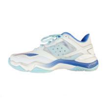 李宁（LI-NING）LINING李宁羽毛球鞋音爆OP防滑减震舒适透气专业比赛球鞋AYZR001 AYZR001-2标准白/冰爽蓝 43