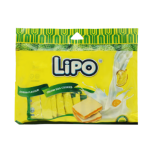 plus会员、需首购:Lipo越南进口 面包干榴莲味 200g