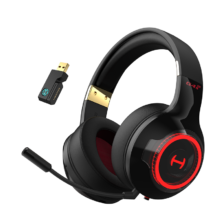 plus会员：漫步者G4Spro 2.4G蓝牙无线7.1游戏耳机头戴式 黑色