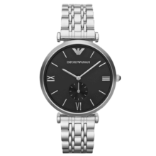 阿玛尼(Emporio Armani)手表 钢质表带休闲商务 石英防水男士腕表 潮店社 AR1676