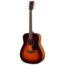 雅马哈（YAMAHA）FG800BS 原声款实木单板初学者民谣吉他圆角吉它41英寸亮光暗红色