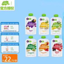 小皮果泥缤纷水果泥6口味组合装营养辅食泥富含维生素C 缤纷水果泥套餐A 组合装 100g 6袋