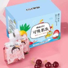 PLUS会员：樱桃小丸子果汁型可吸果冻 1080g*2盒