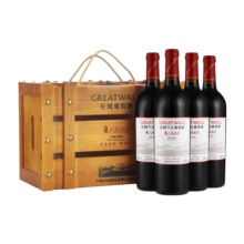 长城 耀世东方 特藏1988赤霞珠干红葡萄酒 750ml*4瓶木箱装