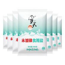 xuetian 雪天 未加碘精制食用盐调料 400g*7包
