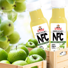 plus会员:福兰农庄 100%NFC苹果汁300ml*6瓶