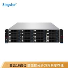 Singstor鑫云高性能、高可扩展光纤网络存储 4K8K制作共享磁盘阵列SS200P-16R