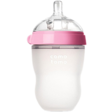 可么多么（COMOTOMO）奶瓶 宽口径硅胶奶瓶250ml 粉色