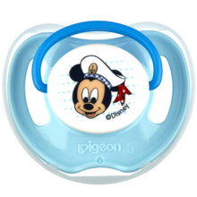 贝亲 (Pigeon) 安抚奶嘴 贝亲奶嘴 硅橡胶奶嘴 S号 新生儿 0-3个月  Disney迪士尼 米奇-海军风  N943