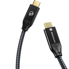Yottamaster Type-C数据线20Gbps双头USB3.2Gen2*2全功能4K视频PD快充投屏线1米
