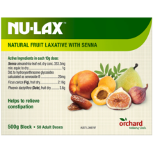 NU-Lax 澳洲进口天然果蔬膏排膳食纤维素便呵护肠道健康秘乐康膏500g/盒