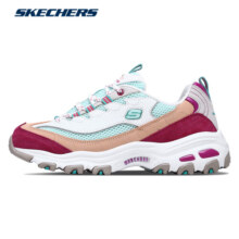 SKECHERS斯凯奇糖果熊撞色冰淇淋鞋运动鞋休闲马卡龙老爹鞋女鞋 (女款)-草莓夹心糖/WMLT 36